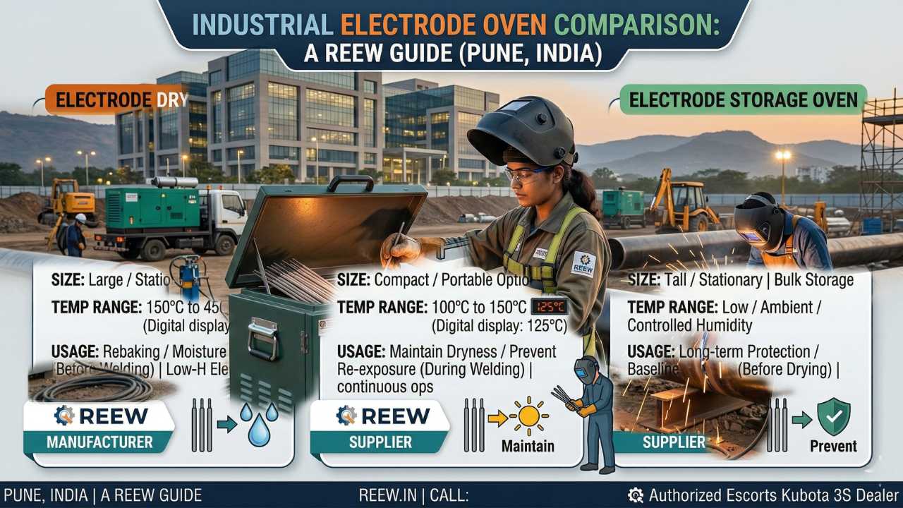 Comparison of electrode drying oven vs holding oven vs storage oven for welding applications